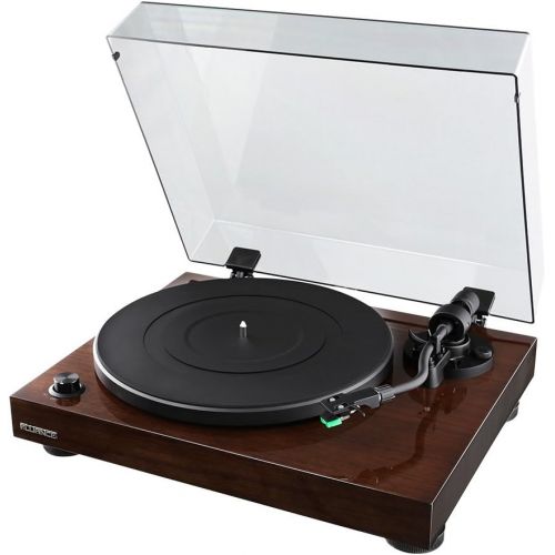  [아마존베스트]Fluance Elite High Fidelity Vinyl Turntable Record Player with Audio Technica AT95E Cartridge, Belt Drive, Built-in Preamp, Adjustable Counterweight, Solid Wood Plinth - Walnut (RT