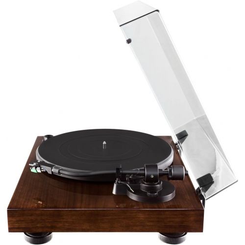  [아마존베스트]Fluance Elite High Fidelity Vinyl Turntable Record Player with Audio Technica AT95E Cartridge, Belt Drive, Built-in Preamp, Adjustable Counterweight, Solid Wood Plinth - Walnut (RT