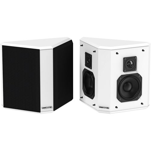  [아마존베스트]Fluance SXBP2WH Home Theater Bipolar Surround Sound Speakers (White)