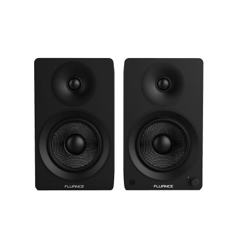  Fluance Ai40 Powered Two-Way 5 2.0 Bookshelf Speakers with 70W Class D Amplifier for Turntable, PC, HDTV & Bluetooth aptX Wireless Music Streaming (Black Ash)