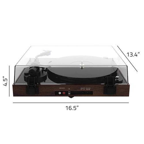  Fluance RT85 Reference High Fidelity Vinyl Turntable Record Player with Ortofon 2M Blue Cartridge, Acrylic Platter, Speed Control Motor, Solid Wood Plinth, Vibration Isolation Feet