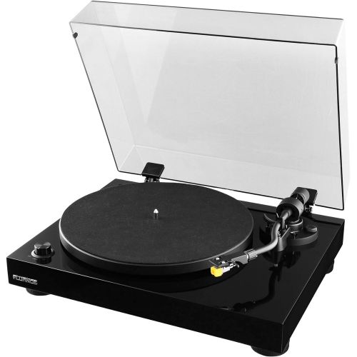  Fluance RT80 Classic High Fidelity Vinyl Turntable Record Player with Audio Technica AT91 Cartridge, Belt Drive, Built-in Preamp, Adjustable Counterweight, Solid Wood Plinth - Pian
