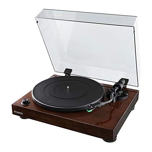  Fluance RT81 Elite High Fidelity Vinyl Turntable Record Player with Audio Technica AT95E Cartridge, Belt Drive, Built-in Preamp, Adjustable Counterweight, Solid Wood Plinth - Walnu