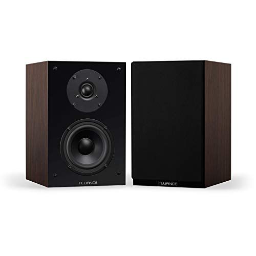  Fluance SX6W High Definition Two-Way Bookshelf Loudspeakers - Natural Walnut