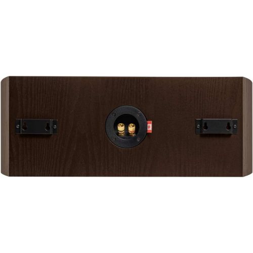  Fluance Reference High Performance 2-Way Center Channel Speaker for Enhanced Dialogue and Vocals in Home Theater Surround Sound Systems - Walnut (XL8CW)