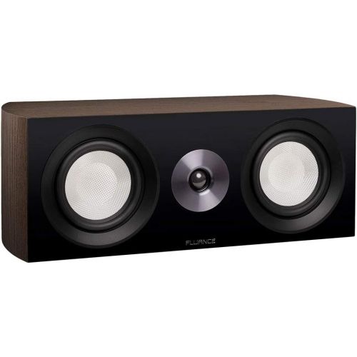  Fluance Reference High Performance 2-Way Center Channel Speaker for Enhanced Dialogue and Vocals in Home Theater Surround Sound Systems - Walnut (XL8CW)