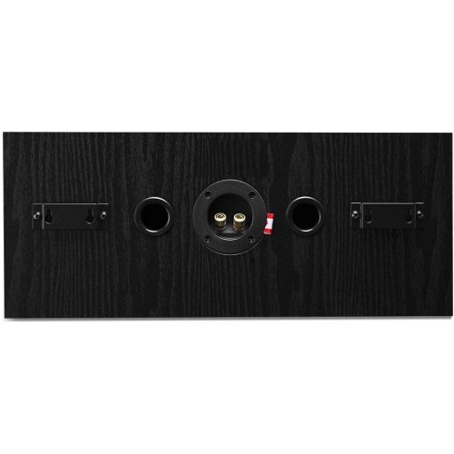  Fluance Signature HiFi 2-Way Center Channel Speaker for Enhanced Dialogue and Vocals in Home Theater Surround Sound Systems - Black Ash (HFC)