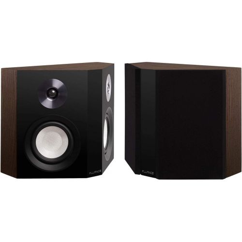  Fluance Reference High Performance 2-Way Bipolar Surround Speakers for Wide Dispersion Surround Sound in Home Theater Systems - Walnut/Pair (XL8BPW)