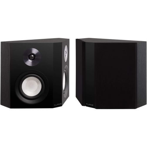  Fluance Reference High Performance 2-Way Bipolar Surround Speakers for Wide Dispersion Surround Sound in Home Theater Systems - Black Ash/Pair (XL8BP)