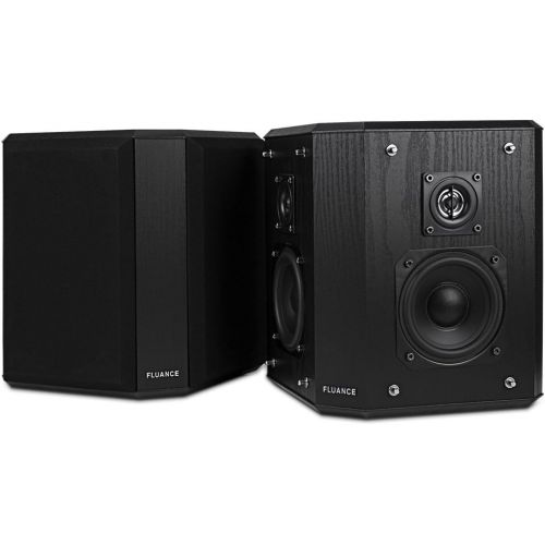  Fluance AVBP2 Home Theater Bipolar Surround Sound Satellite Speakers