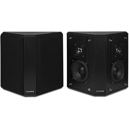  Fluance AVBP2 Home Theater Bipolar Surround Sound Satellite Speakers