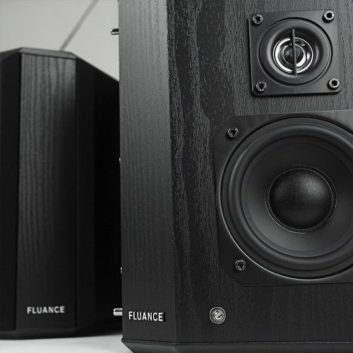  Fluance AVBP2 Home Theater Bipolar Surround Sound Satellite Speakers