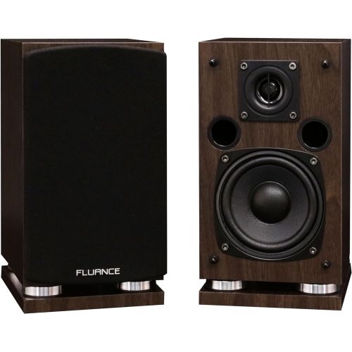  Fluance Elite Series Surround Sound Home Theater 5.1 Channel Speaker System including Three-way Floorstanding, Center Channel, Rear Surround Speakers and a DB10 Subwoofer - Walnut