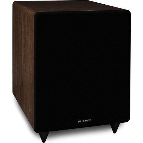  Fluance Elite Series Surround Sound Home Theater 5.1 Channel Speaker System including Three-way Floorstanding, Center Channel, Rear Surround Speakers and a DB10 Subwoofer - Walnut