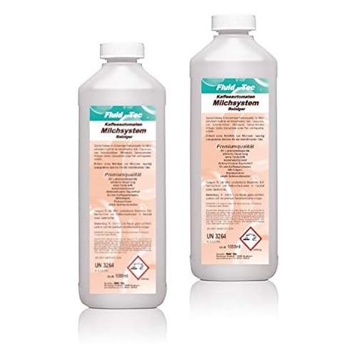  Fluid-Tec 4 x 500ml/2 Liter Milchsystemreiniger Milchschaumreiniger Milchschaumduesenreiniger Konzentrat fuer Kaffeevollautomaten Kaffeemaschinen