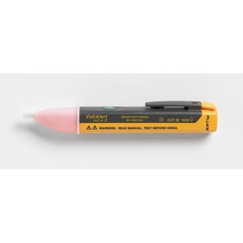  Fluke 1AC II VoltAlert Non-Contact Voltage Tester, Pocket-Sized, 90-1000V AC, Audible Beeper, 2 Year Warranty, CAT IV Rating