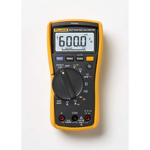  Fluke 117/323 Kit Multimeter and Clamp Meter Combo Kit For Residential And Commercial Electricians, AC/DC Voltage, AC Current 400 A, Includes Test Leads, TPAK And Carrying Case