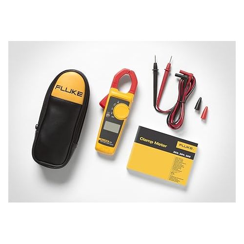  Fluke 323 Clamp Meter For Commercial/Residential Electricians, Measures AC Current To 400 A,Measures AC/DC Voltage To 600 V, Resistance And Continuity, Includes 2 Year Warranty And Soft Carrying Case