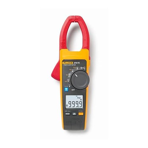  Fluke 376FC AC/DC Clamp Meter with iFlex For Industrial/Commercial Electricians, VFD Low Pass Filter For Accurate Measurements, Inrush Measurements, Bluetooth Connectivity For Remote Measurements