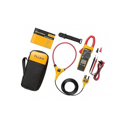  Fluke 376FC AC/DC Clamp Meter with iFlex For Industrial/Commercial Electricians, VFD Low Pass Filter For Accurate Measurements, Inrush Measurements, Bluetooth Connectivity For Remote Measurements