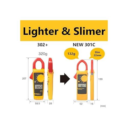  Fluke True RMS AC Current clamp Meter 60A/600A/1000A Range