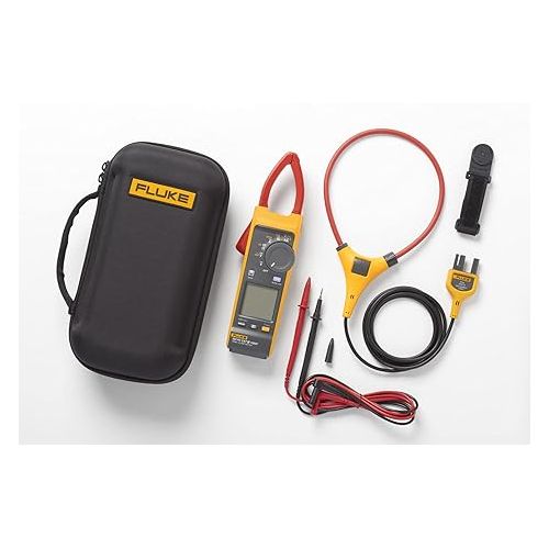  Fluke 393 FC Solar Clamp Meter, CAT III 1500 V, IP54-Rated, DC Power Measurements, Audio Polarity Indicator, Visual Continuity, Fluke Connect Software Enabled,Thin Jaw For Easy Access, Includes iFlex