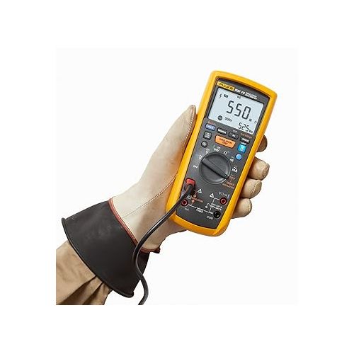  Fluke 1587 FC 2-in-1 Insulation Multimeter, True-RMS, Selectable Insulation Test Voltages Up To 1000 V, Pi/DAR Timed Ratio Tests, Measures Frequency, Includes Low-Pass Filter For Motor Drive VFD