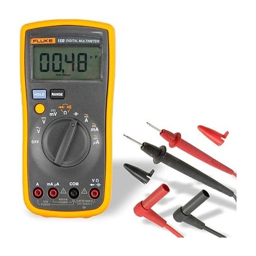  FLUKE 15B+ F15B+ Auto Range Digital Probe Multimeter Meter