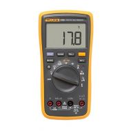 Fluke 17B+ Digital Multimeter, for Electrical Applications, Measures AC/DC Voltage 100V, Current Measurements to 10A, Resistance, Continuity, Diode, Capacitance, Frequency, and Temperature Testing