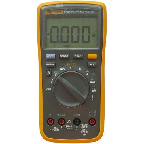  FLUKE 17B+ Digital Multimeter w/ Temperature & Frequency (CARRYING CASE INCLUDED)