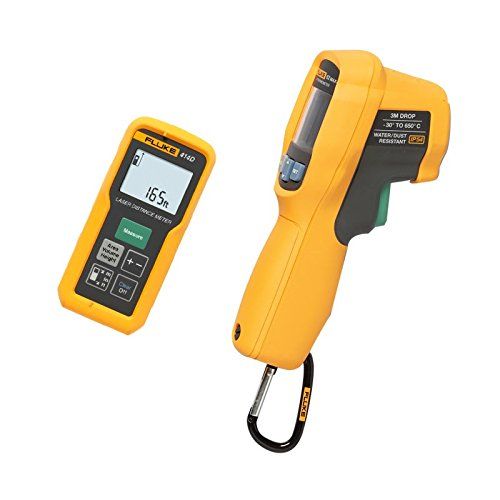  Fluke 414D62MAX+ 414D Laser Distance Meter with IR Thermometer