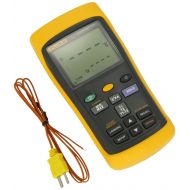 Fluke 54-2 Dual Input Digital Thermometer with USB Recording, 3 AA Battery, -418 to 3212 Degree F Range, 60 Hz Noise Rejection