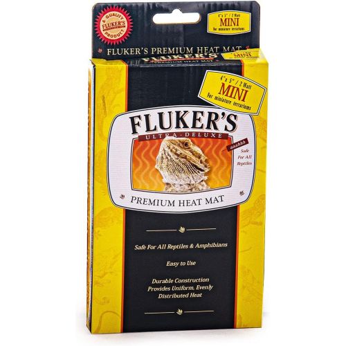  Flukers 29050 Heat Mat for Reptiles and Small Animals, Mini (4 x 5 Inches, 2 watt)