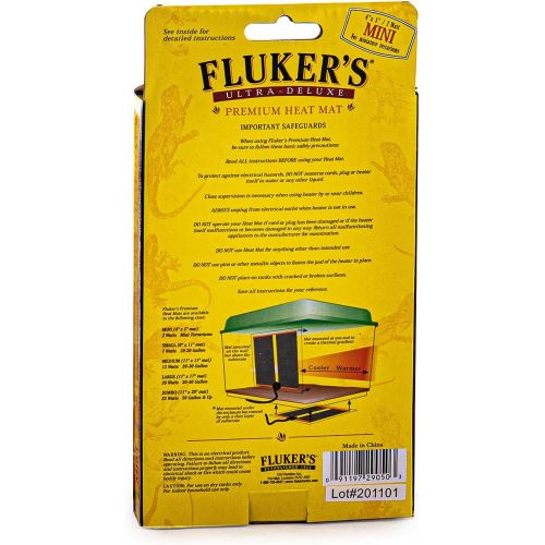  Flukers 29050 Heat Mat for Reptiles and Small Animals, Mini (4 x 5 Inches, 2 watt)