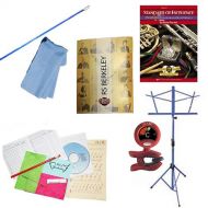Flute Accessory Pack Flute Players Mega Pack - Essential Accessory Pack for the Flute: Includes: Flute Care & Cleaning Kit, Flute Cleaning Rod with Cloth, Music Stand, Band Folder, Standard of Excellen