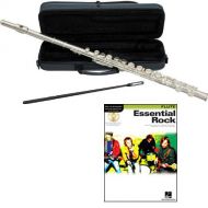 Flute Play Along Packs Essential Rock Flute Pack - Includes Flute wCase & Accessories & Essential Rock Play Along Book