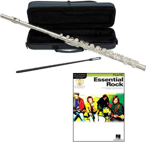  Flute Play Along Packs Essential Rock Flute Pack - Includes Flute wCase & Accessories & Essential Rock Play Along Book