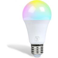 FluxSmart Bluetooth Light Bulb, Smart LED Bulb, Dimmable Smart Bulb, Smartphone-Controlled Hue Bulb with 16 Million Color Options, Compatible with iOS and Android Devices, 7W, A19, E26 Base