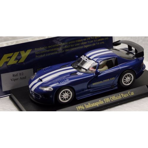  Fly FLY E2 VIPER INDIANAPOLIS 500 PACECAR NEW 132 SLOT CAR IN DISPLAY CASE