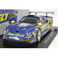 Fly FLY A37 PORSCHE GT1 BLUE CORAL ZHUHAI 1997 NEW 132 IN DISPLAY CASE *RARE*