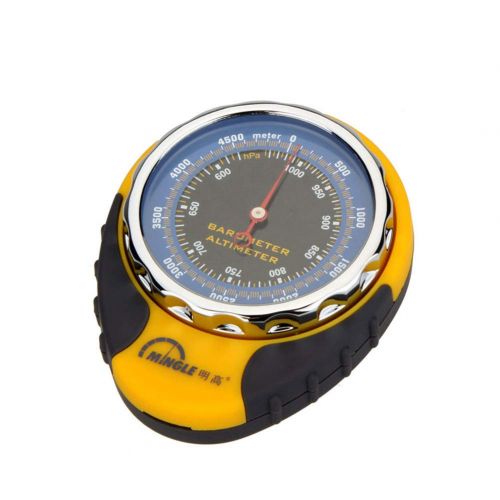  Fly Wasserdichte Tragbare Barometrische Hoehenmesser Mit Kompass - Mit Thermometer Barometer Lanyard Rea, Zum Wandern, Camping, Bergsteigen, Abenteuer