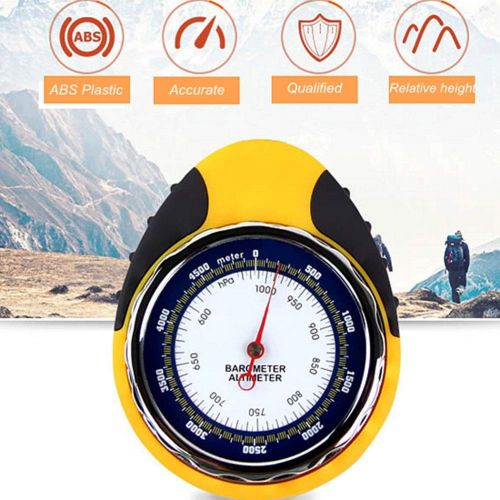  Fly Wasserdichte Tragbare Barometrische Hoehenmesser Mit Kompass - Mit Thermometer Barometer Lanyard Rea, Zum Wandern, Camping, Bergsteigen, Abenteuer