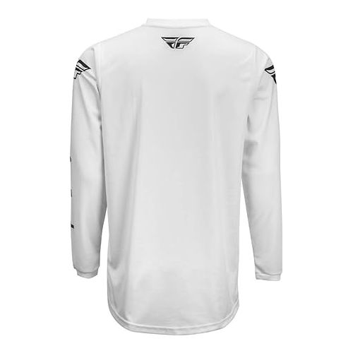  Fly Racing Universal Jersey (White/Black, Youth X-Large)