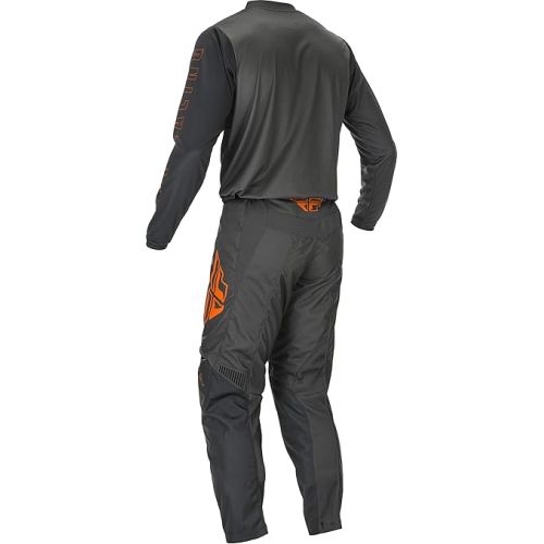  Fly Racing 2021 F-16 *Youth* Grey/Orange Motocross Gear Combination (Youth Large Jersey/Youth 20