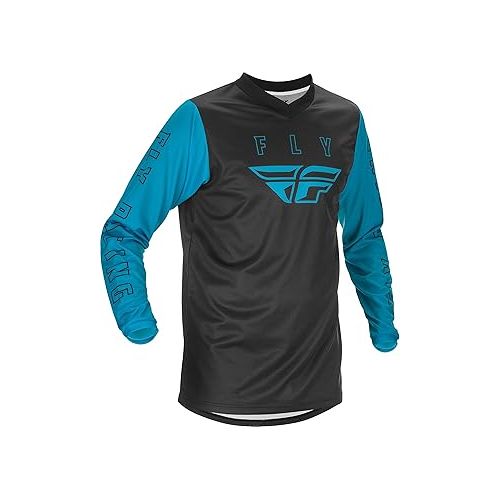  Fly Racing 2021 F-16 Youth Blue/Black Motocross Gear Combination (Youth Large Jersey/Youth 20