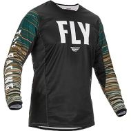 Fly Racing 2022 Kinetic Jersey - Wave (SMALL) (BLACK/RUM)