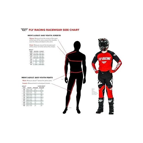  Fly Racing 2022 Adult F-16 Jersey (Red/Black, Large)