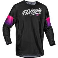 Fly Racing YTH Kinetic Mesh Khaos Jersey Black/Purple/Pink Yx