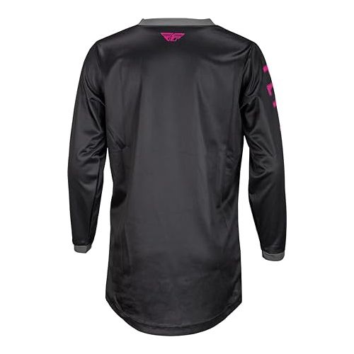  Fly Racing 2023 Youth F-16 Black/Pink Moto Gear Set - Pant and Jersey Combo
