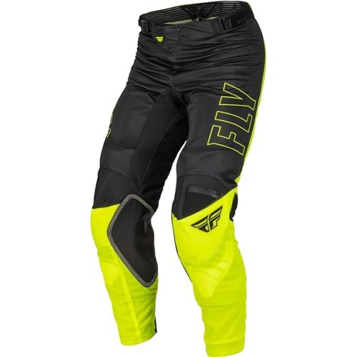  Fly Racing 2023 Kinetic Mesh Hi-Vis/Black Adult Moto Gear Set - Pant and Jersey Combo